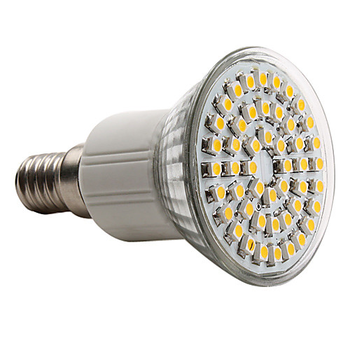 Светодиодная лампа-спот E14 3528 SMD 48-LED теплый белый свет 120-150LM (230V, 2.5-3W)