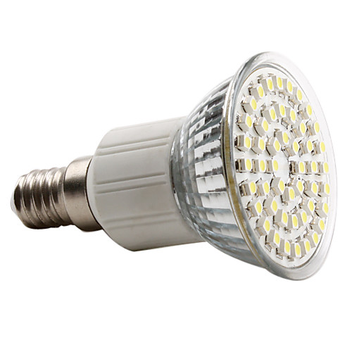 E14 3Вт 48x3528 SMD 120-150лм круглая LED лампочка с натуральным белым светом (230В)