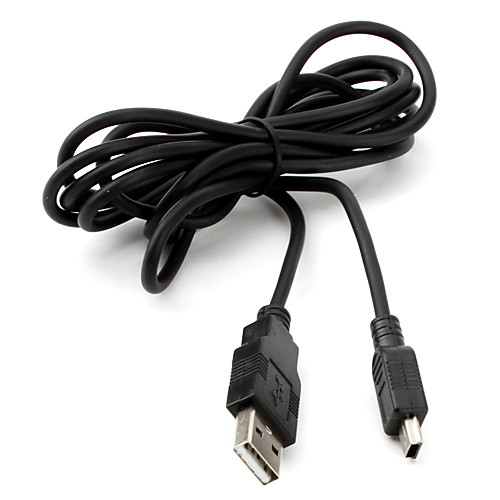 USB кабель для зарядки PS3, черный, 1,5м