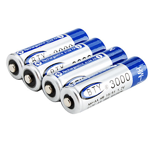 1.2v 3000mAh NH-AA аккумулятора (синий)