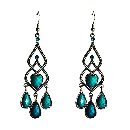 Vintage Droplight Shaped бирюзовые серьги