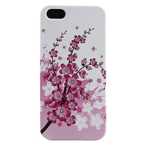 Plum Blossom Pattern Мягкий чехол для iPhone 5