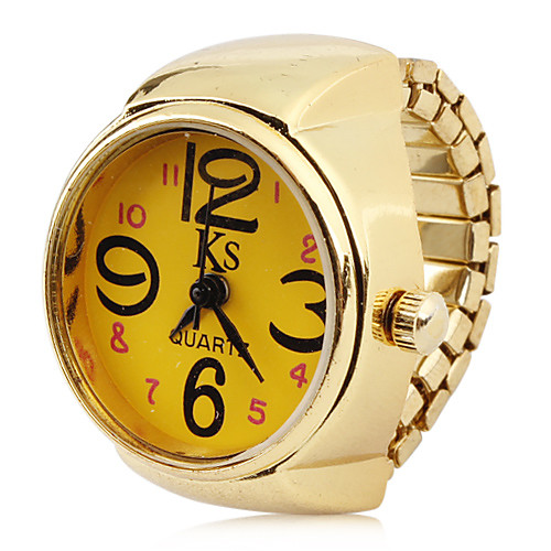 

Жен. Часы-кольцо золотые часы Японский Кварцевый Золотистый Повседневные часы Аналоговый Дамы Кулоны Мода Один год Срок службы батареи / SSUO LR626
