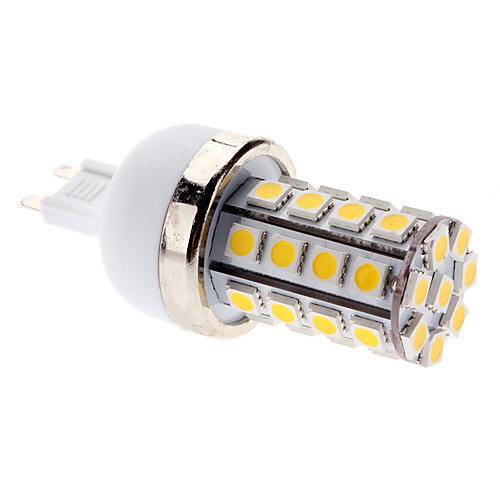 Светодиодная лампа-кукуруза G9 7 Вт 36x5050 SMD  700-750 лм 2700-3200 K теплый белый свет (85-265 В)
