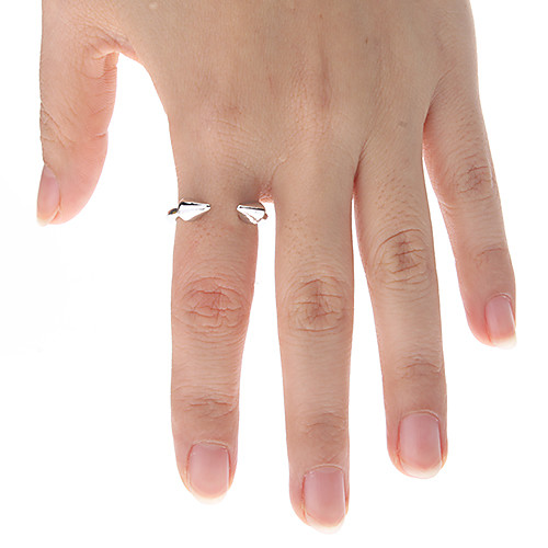 Vintage Punk Стиль Серебряное кольцо заклепки Стрелки