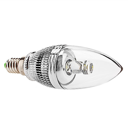 Лампа-свеча светодиодная диммируемая E14 3W 210-240LM 6000-6500K естественный белый свет (85-265V)