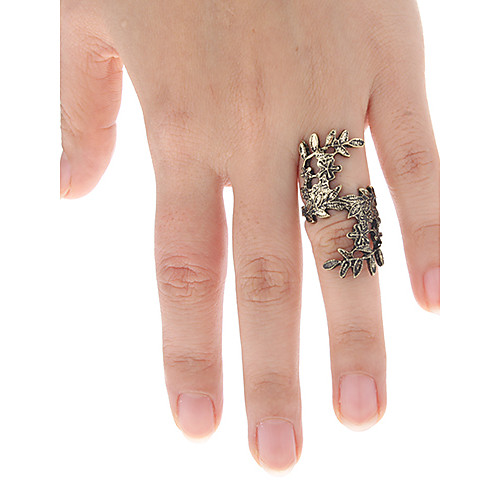 Vintage дворец стиля резьбы Цветочный полого кольца