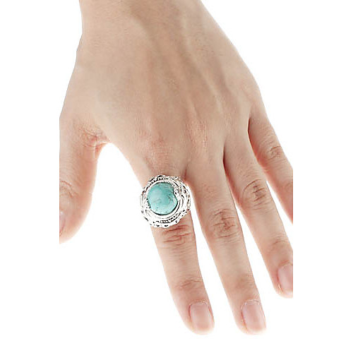 Королевское кольцо с бирюзой