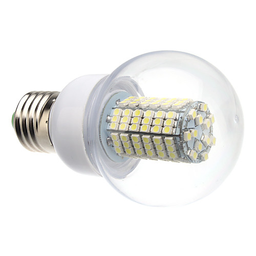 E27 8W 138x3528SMD 620LM 6000-6500K натуральный белый свет Светодиодные лампы шаровые (220)