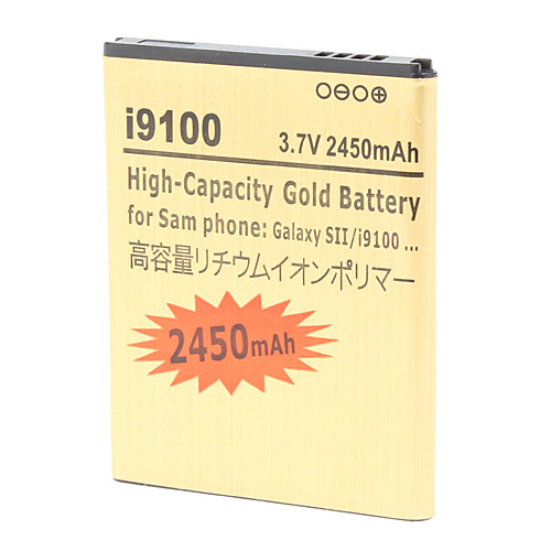 2450mAh высокой емкости аккумулятора Золото i9100-GD для Samsung i9100