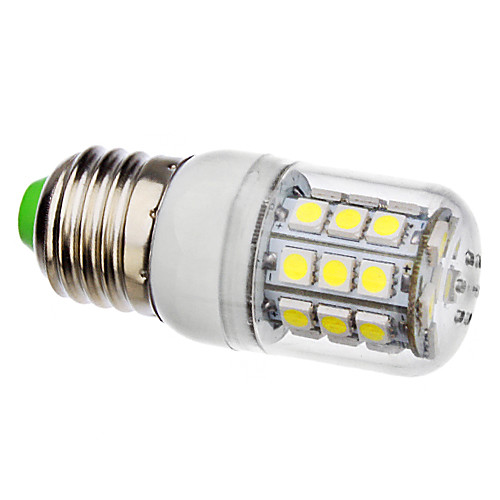 LED лампа типа Corn в стекле (AC 110-130/AC 220-240 V), естественный белый свет, E27 3.5W 30x5050SMD 330-360LM 6000-6500K