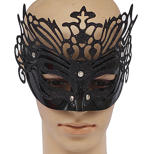 Черная ПВХ партия королевы маски Masquerade