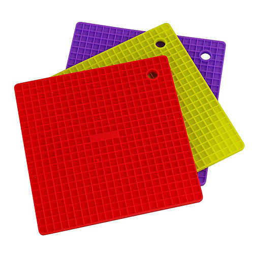 17х17см Силиконовая посуда салфетки Pot Mat (Random Color)