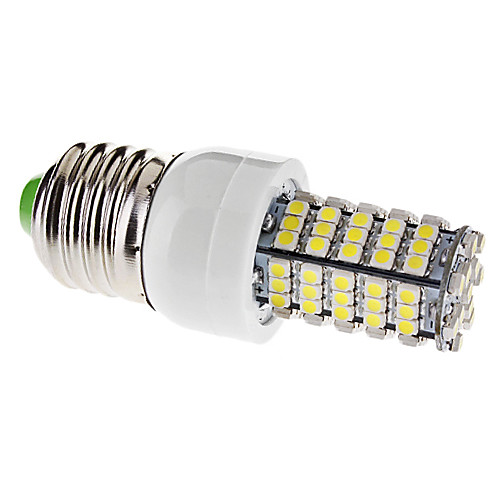 E27 5W 102x3528SMD 260-290LM 6000-6500K натуральный белый свет Светодиодные лампы кукурузы (220)
