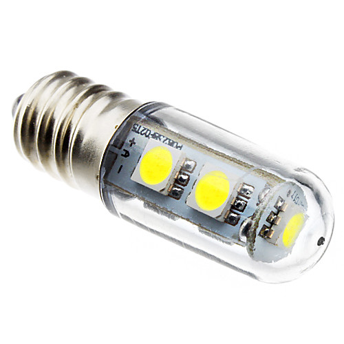 E14 1W 7x5050 SMD 60-80LM 6000-6500K Природный белый свет светодиодных Холодильник лампы (220)