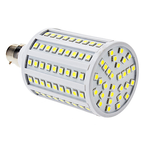 B22 20W 138x5050SMD 1290-1320LM 6500-7000K Природный белый свет светодиодных кукурузы лампа (85-265В)