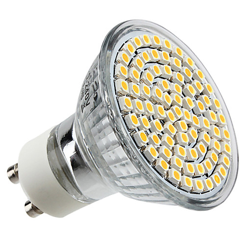 GU10 3.5W 80x5050SMD 300LM 2800-3300K теплый белый свет лампы LED Spot (220-240)