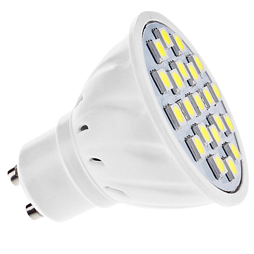 GU10 3.5W 21x5050smd 180-210LM 6000-6500K натуральный белый свет водить пятна лампы (AC 110-130/ac 220-240)