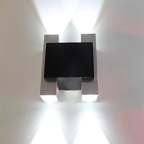 4W Современный свет стены с рассеянием света черный дизайн Трансфер серебряный