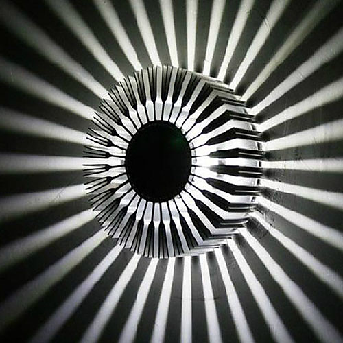 Настенный LED светильник, 3W, плафон - круглый, рассеивающий свет