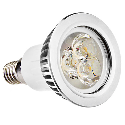 E14 3W 210-250LM 2700-3500K теплый белый свет Светодиодные пятно лампы (110-240V)