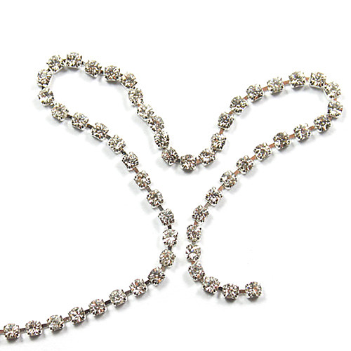 100PCS Серебряная искусственных алмазов украшения ногтя 0.6cm