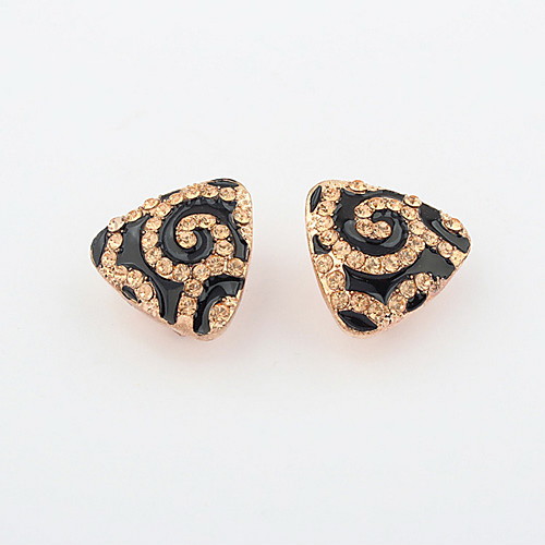 Привлекательный сплава с серьгами Rhineston треугольной формы женские