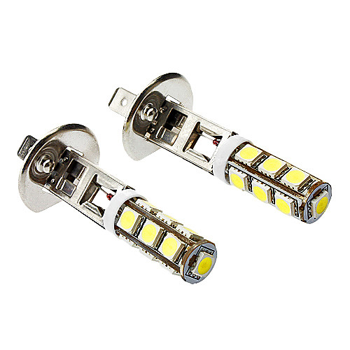 H1 6W 500LM 13X5060SMD белый свет светодиодных ламп Кукуруза для автомобиля Противотуманные фары (DC 12V, 1 пара)