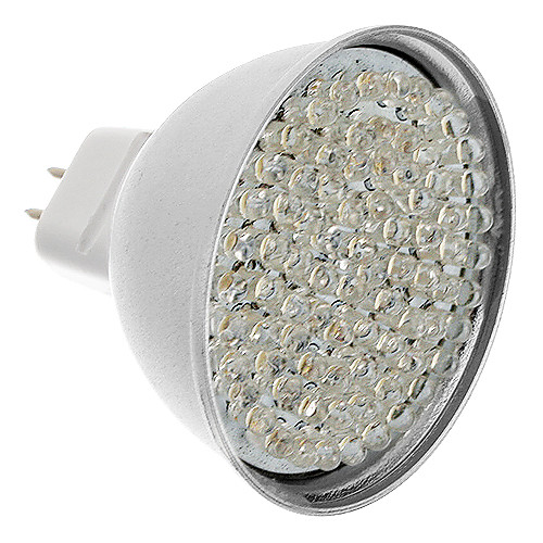 MR16 5W 81-LED 400-450LM 3000-3500K теплый белый свет Светодиодные пятно лампы (12)
