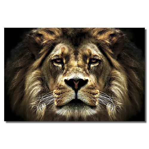 Натянутым холстом искусства животными Lion на SD Смарт
