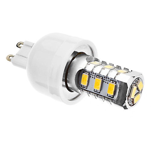 G9 15x5630smd 7W 580-620LM 3000-3500K теплый белый свет Светодиодная лампа кукурузы (AC 110-130/ac 220-240)