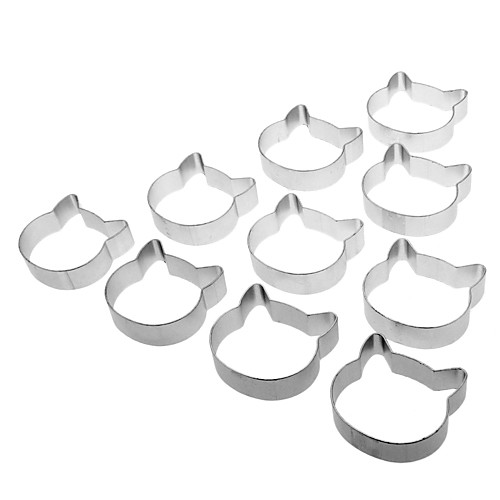 Cat Shaped бисквитный торт Cookie Cutter (10шт)