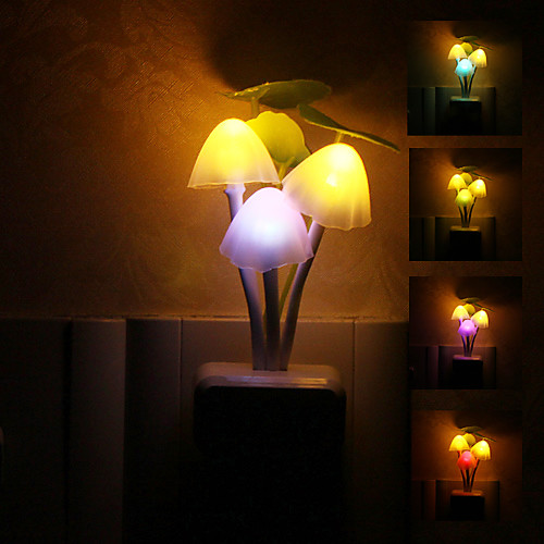 Лампа в форме грибов, светодиодная, цветная
