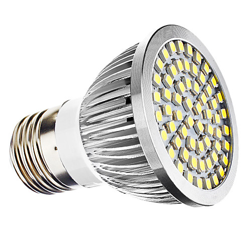 E27 3W 60x3528smd 210-240LM 6000-6500K натуральный белый свет водить пятна лампы-алюминия (AC 110-130/ac 220-240)