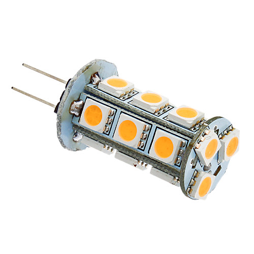 GY6.35 GU4 G4 GY5.3 18x5050SMD 3W 180-220LM 3000K теплый белый свет светодиодных кукурузы лампа (12)