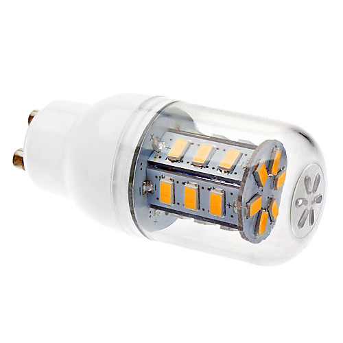 GU10 4W 24x5730SMD 330-380LM 3000K теплый белый свет светодиодных кукурузы лампа (110/220V-240V)