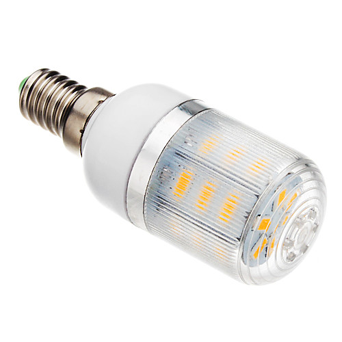 E14 5W 24x5730SMD 530-560LM 2500-3500K теплый белый свет Светодиодная лампа кукурузы (220-240V)