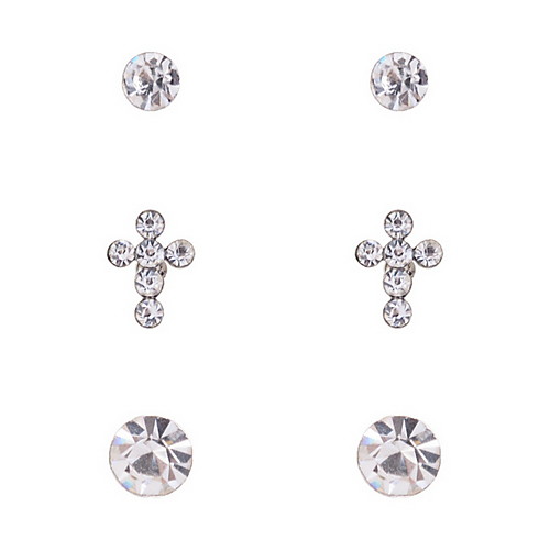 Мода Rhinestone серьги-3 пар в комплект