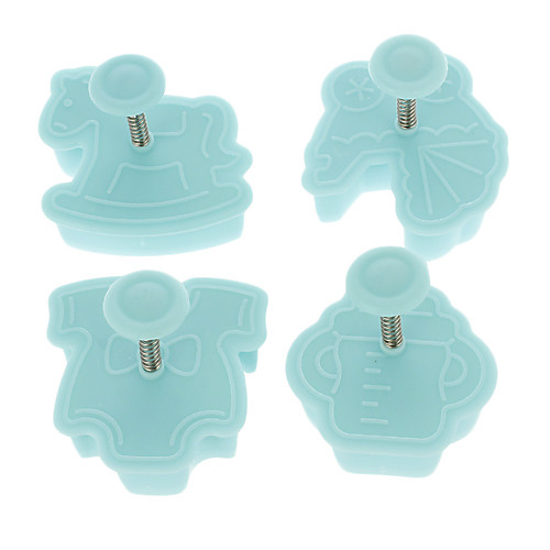 Cookie Cutter резца плунжера корка пирога Mold Печенье Baby Set (4pcs/set)