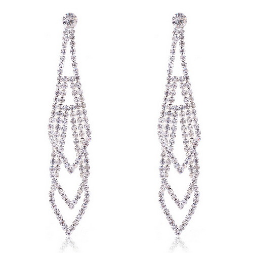 Серебряный позолоченный коготь Rhinestone длинное ожерелье