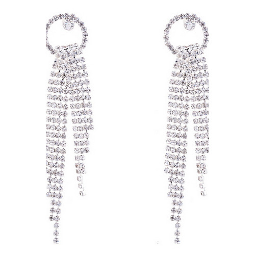 Серебряный позолоченный коготь Rhinestone кисточкой длинное ожерелье