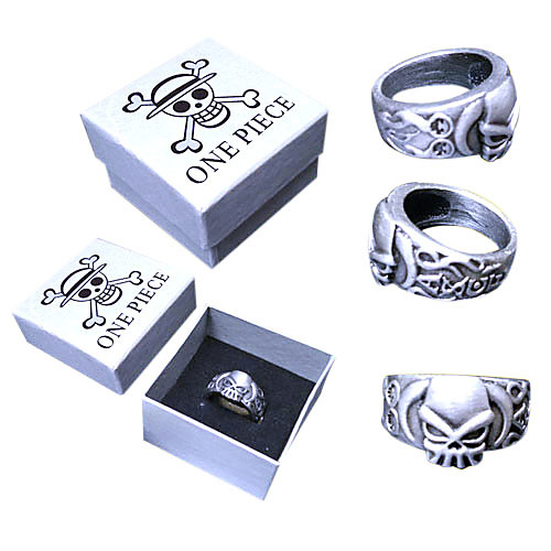 One Piece Portgas D. Ace Skull Ring легированный