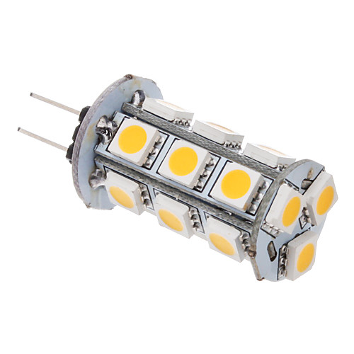 G4 2W 18x5050SMD 100-120LM 2500-3500K теплый белый свет светодиодных кукурузы лампа (12)