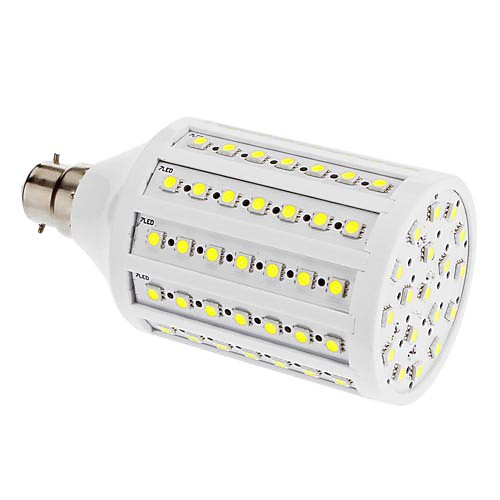 B22 20W 6000K 102x5050SMD холодным белым светом мозоли СИД лампы (220)