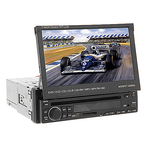 DVD-плеер автомобильный с 7-дюймовым 1Din TFT экраном, поддержка BT, TV, USB/SD