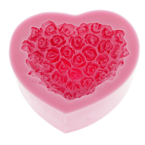 Роза формы сердца силиконовые формы Форма для выпечки