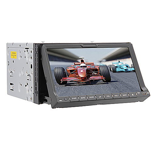 7-дюймовый автомобильный DVD плеер с 2 Din TFT экраном, встроенным Bluetooth, готовым к использованию навигатором, выходом для iPod, RDS