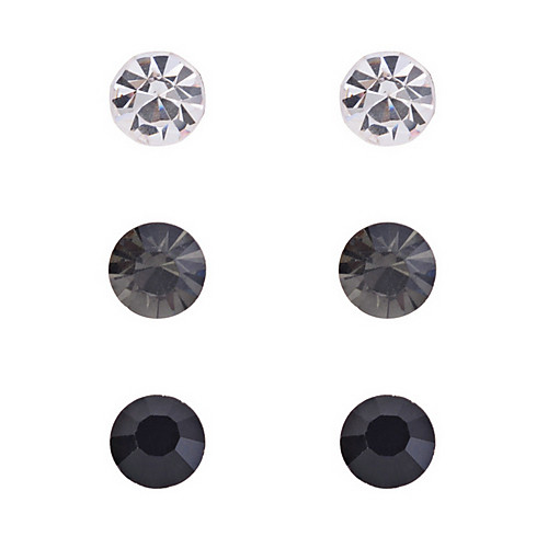 Мода Rhinestone серьги-3 пар в Set (другие цвета)