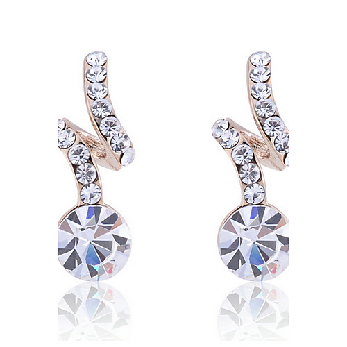 Полный Rhinestone молнии форма серьги (больше цветов)