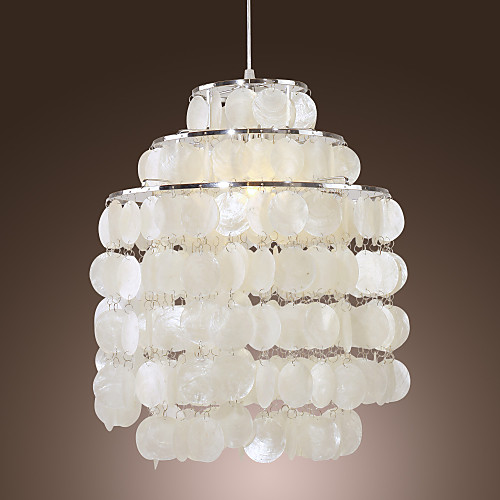 White Shell Pendant люстра, хромированое покрытие